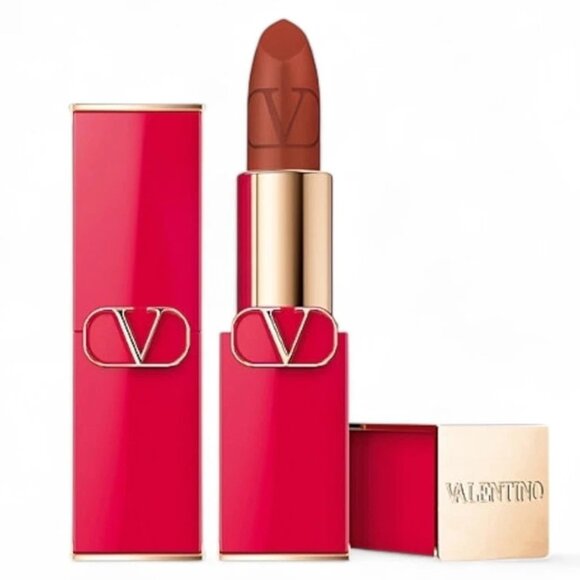 Valentino Garavani Other - Valentino Beauty Rosso Valentino Matte Lipstick 117R Nude Desire Full Size